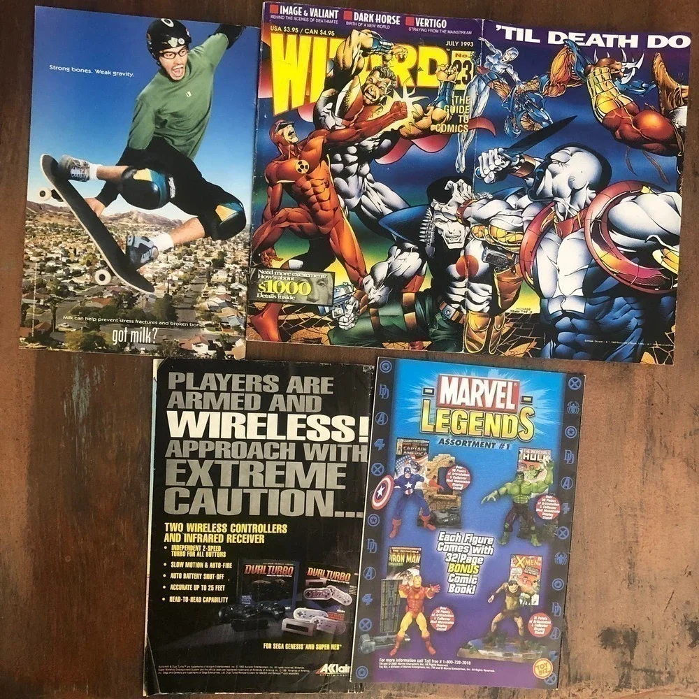 Marvel Comics Lot Iron Man , 2x Superman , Wizard